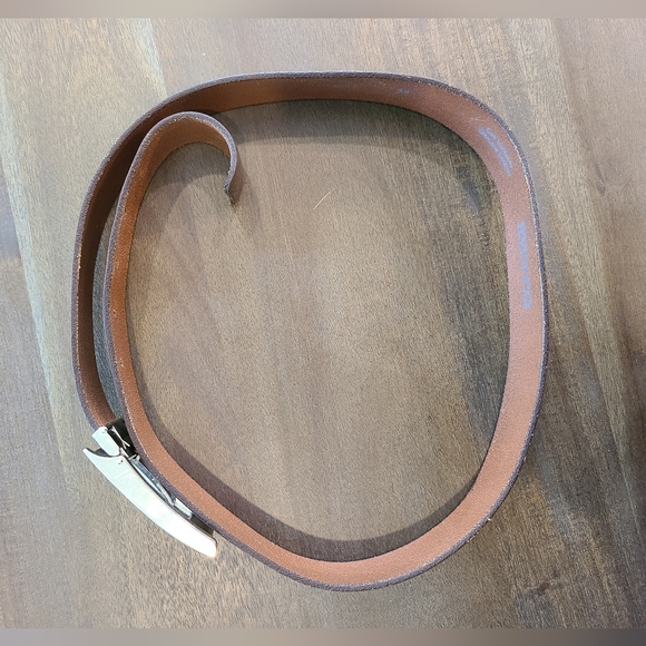 RW&Co. brown leather belt. 34 waist. - Picture 3 of 3